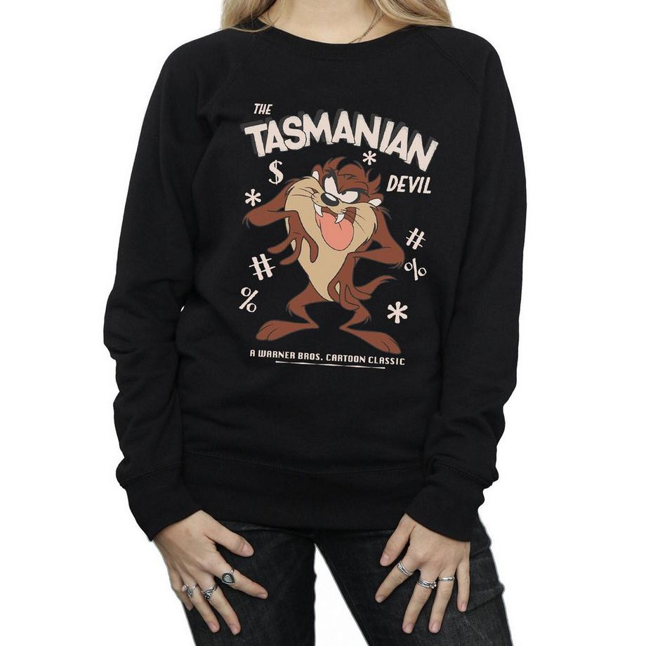 LOONEY TUNES Tasmanian Devil Rundhals Sweatshirt  