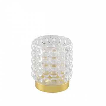 Bubble kerzenständer mit goldstempel höhe 8cm
