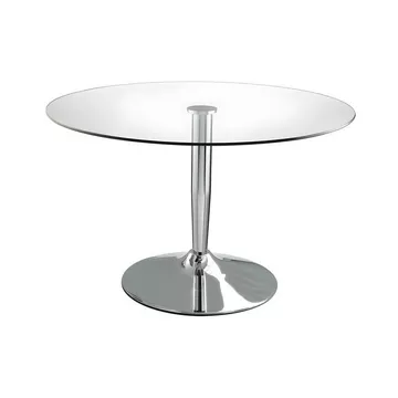 Esstisch rund Sicherheitsglas Metall NOLAN