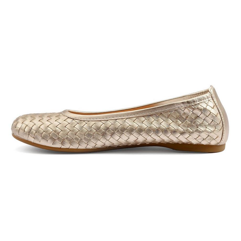 Gabor Ballerinas mit Metallic-Leder  