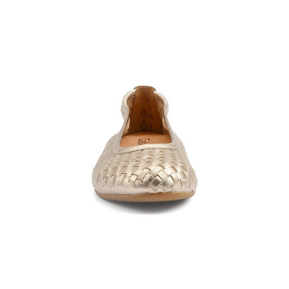 Gabor Ballerinas mit Metallic-Leder  