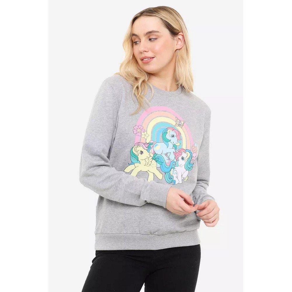 My Little Pony My Little Pony Schmetterlinge Blumen Regenbogen Rundhals-Sweatshirt  