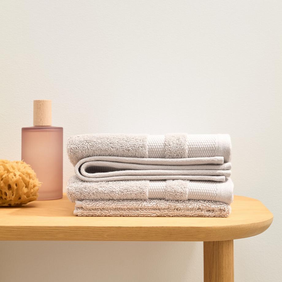 La Redoute Intérieurs Lot 4 serviettes d'invité en coton Égyptien 600g/m2  