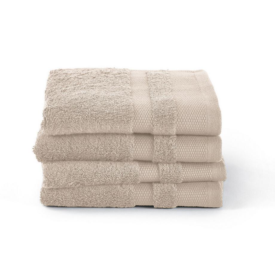 La Redoute Intérieurs Lot 4 serviettes d'invité en coton Égyptien 600g/m2  