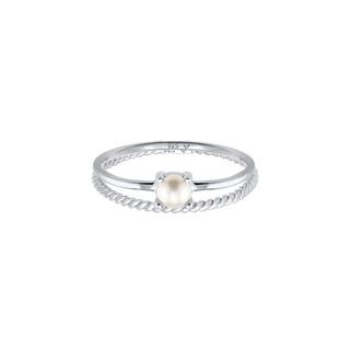 Elli  Bague Ring Set Perle Twisted 925 Silber 