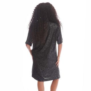 BOSS Robe Esenni Paillettes Manches Courtes  