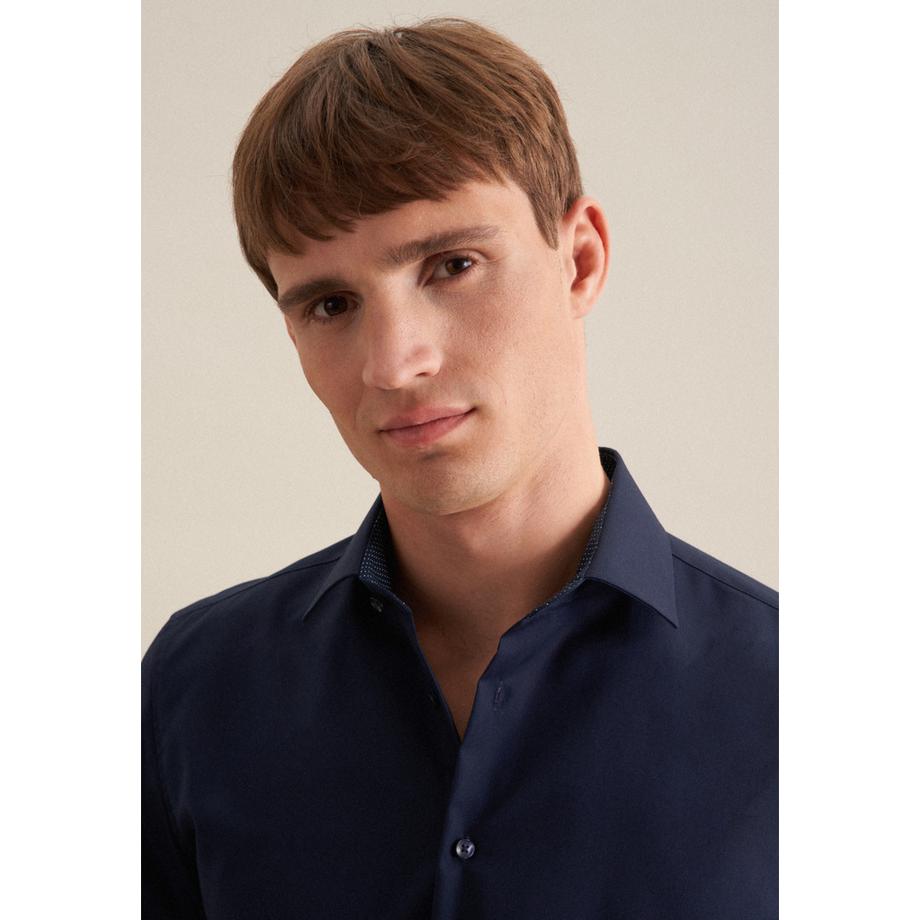 Seidensticker Camicia Business Slim Fit Manica Lunga Tinta Unita  