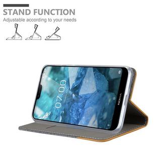 Cadorabo  Housse compatible avec Nokia 7,1 - Coque de protection avec fermeture magnétique, fonction de support et compartiment pour carte 