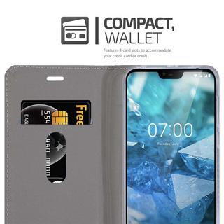 Cadorabo  Housse compatible avec Nokia 7,1 - Coque de protection avec fermeture magnétique, fonction de support et compartiment pour carte 