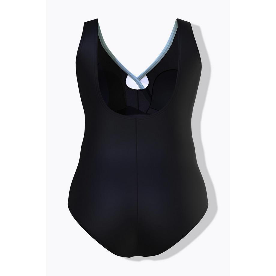 Ulla Popken Maillot de bain dégradé bonnets souples drapé  