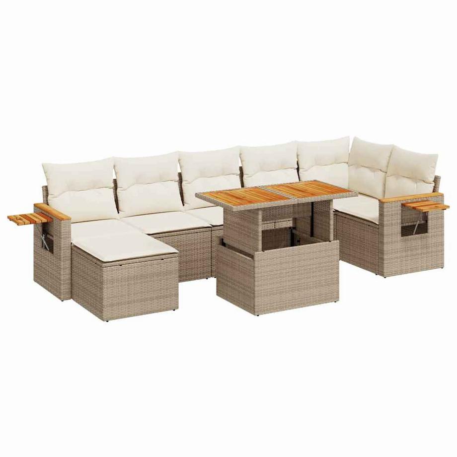 set divano da giardino Polirattan