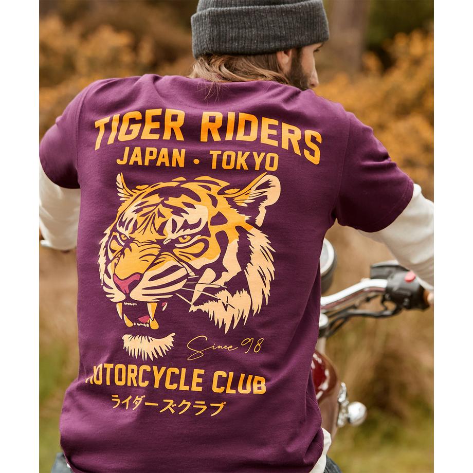 Joe Browns T-Shirt con Stampa Tiger Riders sul Retro  