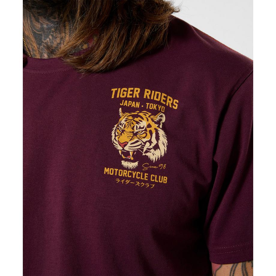 Joe Browns T-Shirt con Stampa Tiger Riders sul Retro  