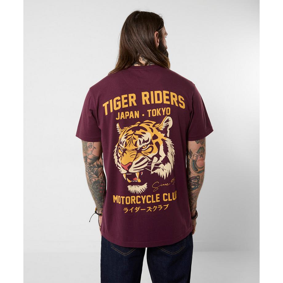 Joe Browns T-Shirt con Stampa Tiger Riders sul Retro  