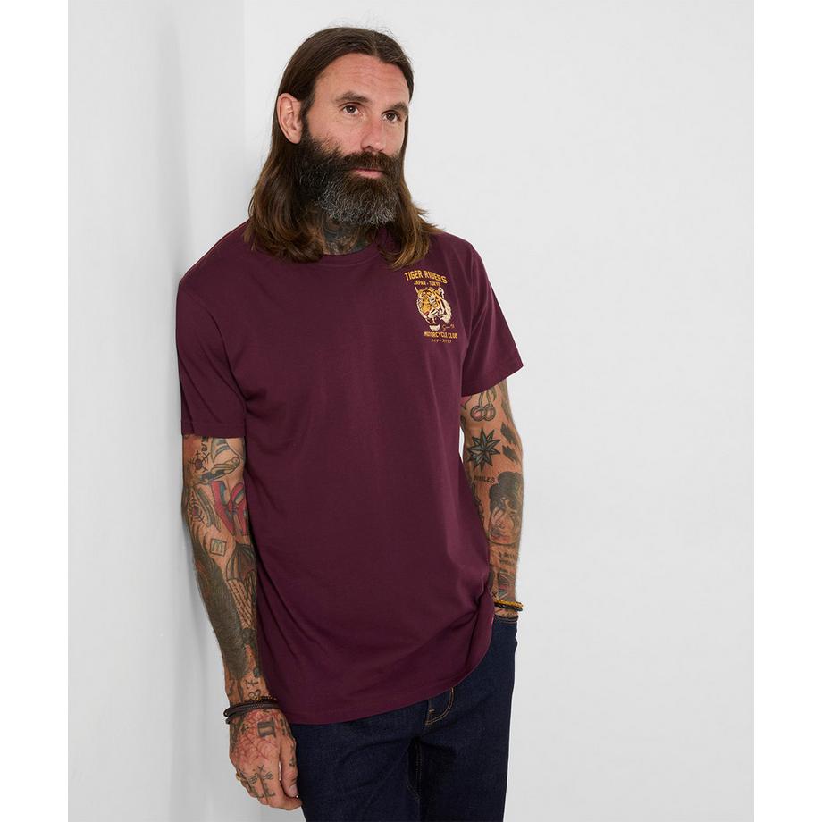 T-Shirt mit Tiger-Riders-Rückenprint