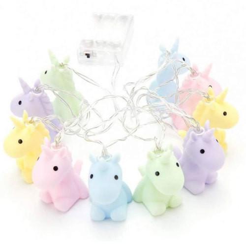 Geschenkidee LED Einhorn Lichterkette  