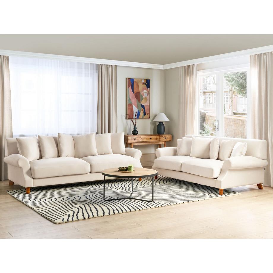 Beliani Divano 2 posti en Tessuto Glamour EIKE  