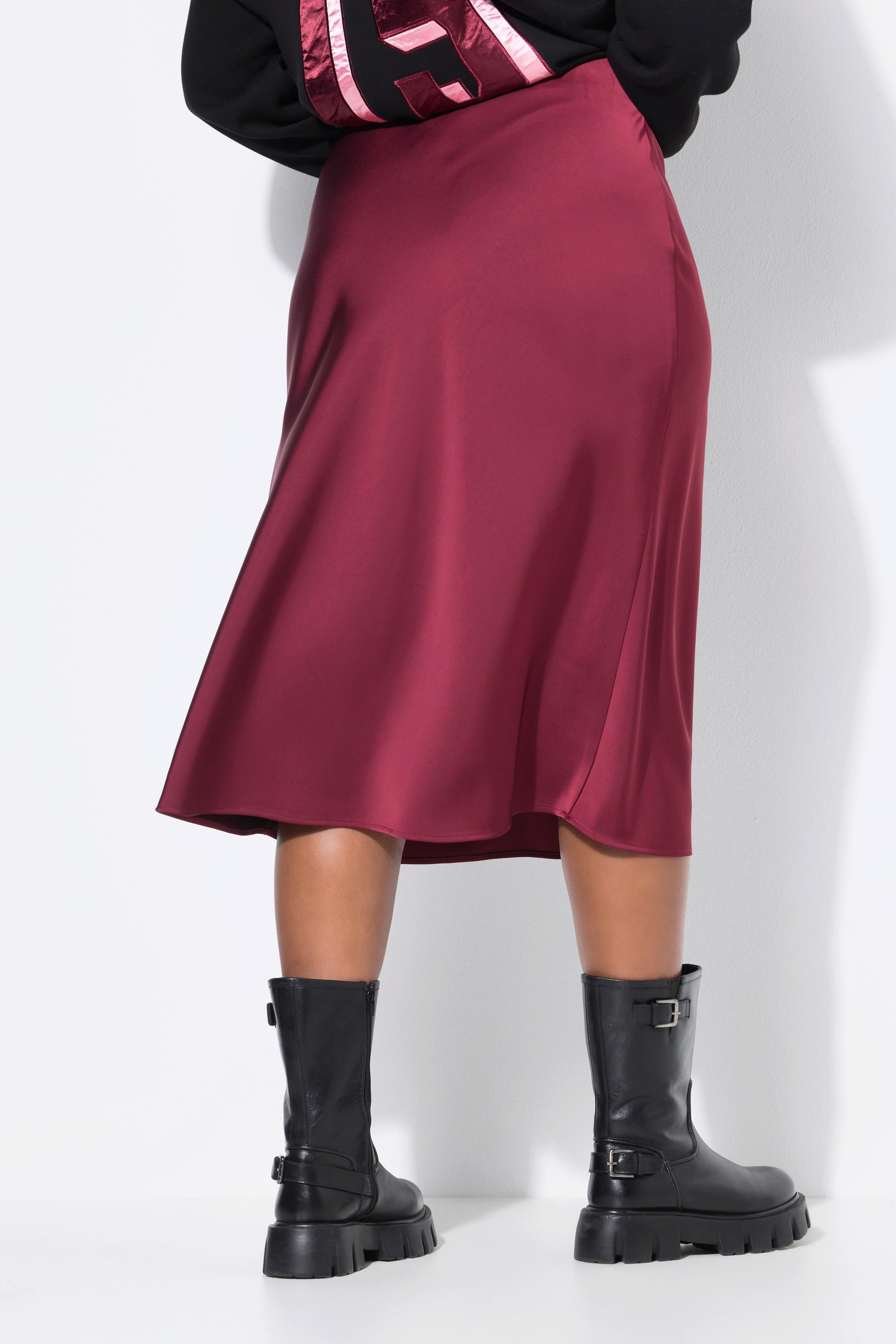 Studio Untold Midi A-Linie Satinrock  