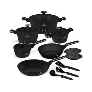Berlinger Kochgeschirr-Set 15-teiliges PRO Black Rose Collection  