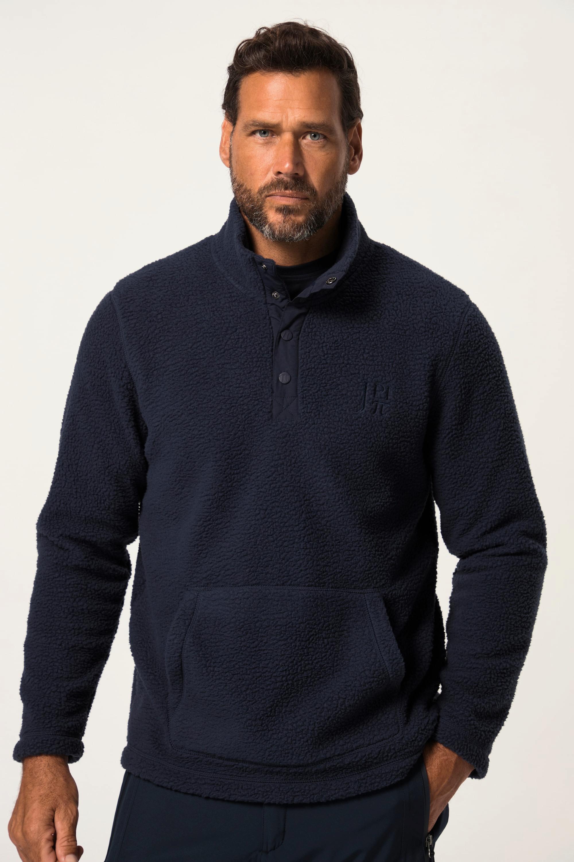 JP1880  Pullover polo in pile da sci con collo polo e maniche lunghe 