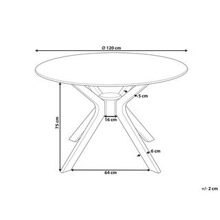 Beliani Table de repas en MDF Rétro TYMIS  