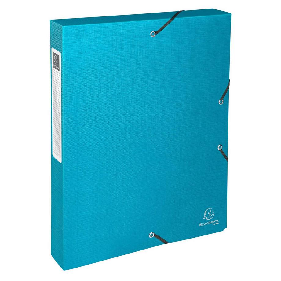 Exacompta Boite de classement Exabox Dos 40mm carte enduite Teksto - A4 - x 8  