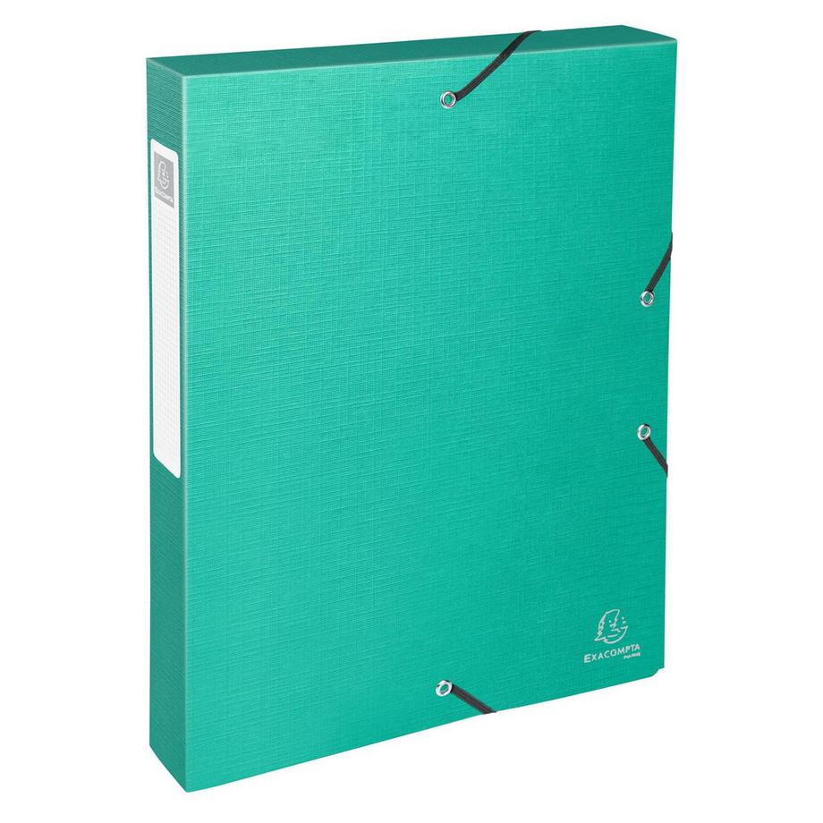 Exacompta Boite de classement Exabox Dos 40mm carte enduite Teksto - A4 - x 8  