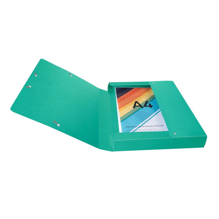 Exacompta Boite de classement Exabox Dos 40mm carte enduite Teksto - A4 - x 8  