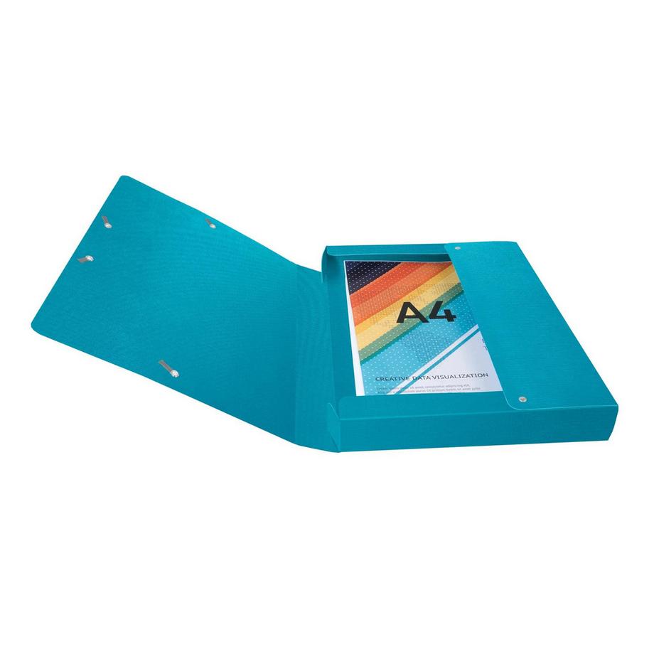 Exacompta Boite de classement Exabox Dos 40mm carte enduite Teksto - A4 - x 8  