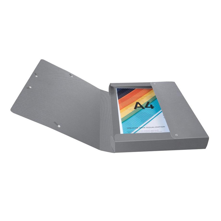 Exacompta Boite de classement Exabox Dos 40mm carte enduite Teksto - A4 - x 8  