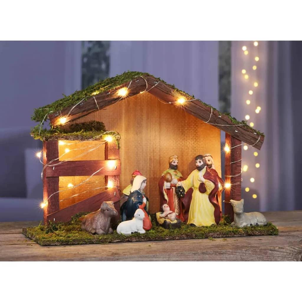 HI Crèche de noël éclairé  