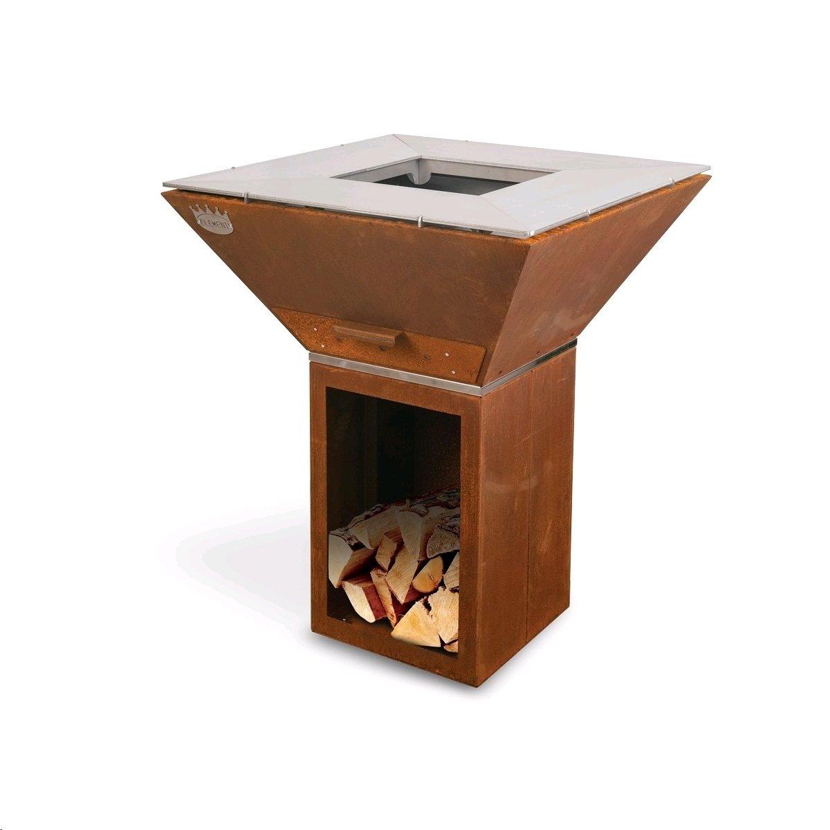 Clementi  Colorado Corten - Holzkohlegrill 