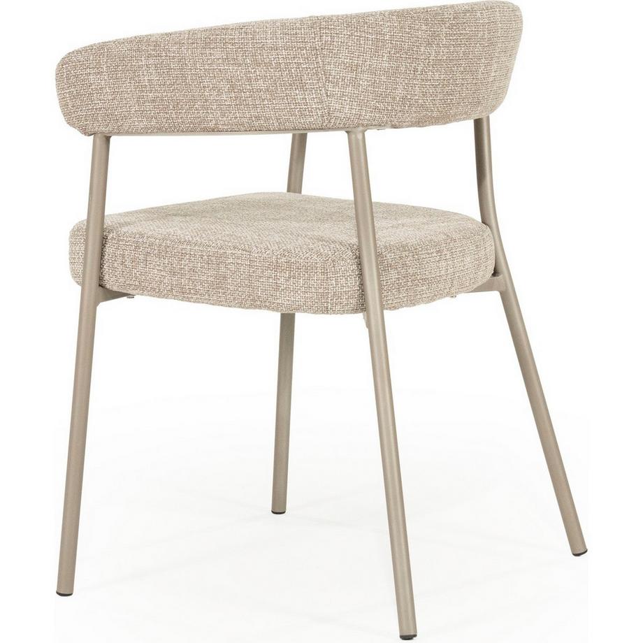 mutoni Chaise de salle à manger Yovi taupe  