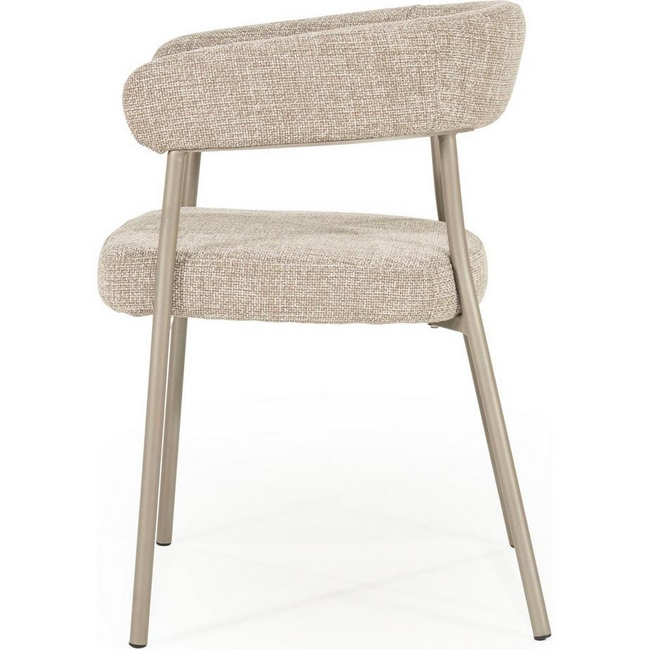 mutoni Chaise de salle à manger Yovi taupe  
