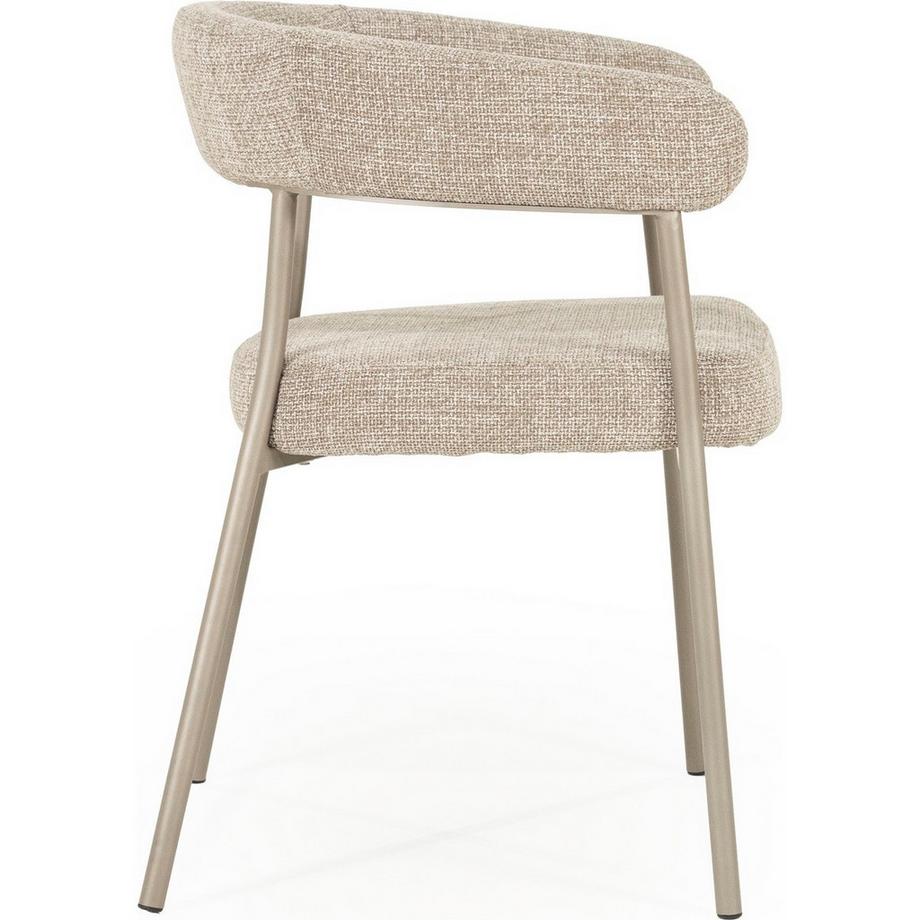 mutoni Chaise de salle à manger Yovi taupe  
