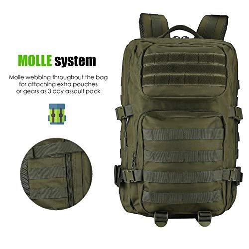 Only-bags.store 40L Military Tactical Backpack, große Kapazität 3 Tage Armee Assault Pack Tasche Go Bag Rucksack Trekking und Camping und andere Outdoor-Aktivitäten  