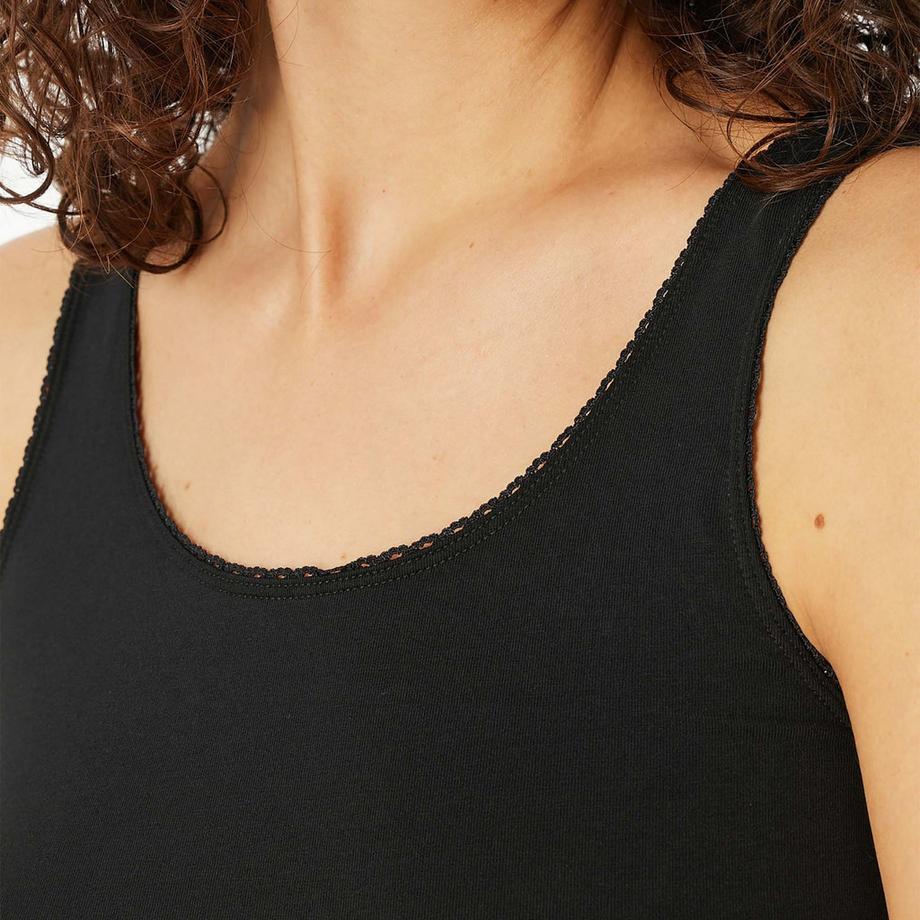 Schiesser Maillot de corps Stretch Pack de 4  