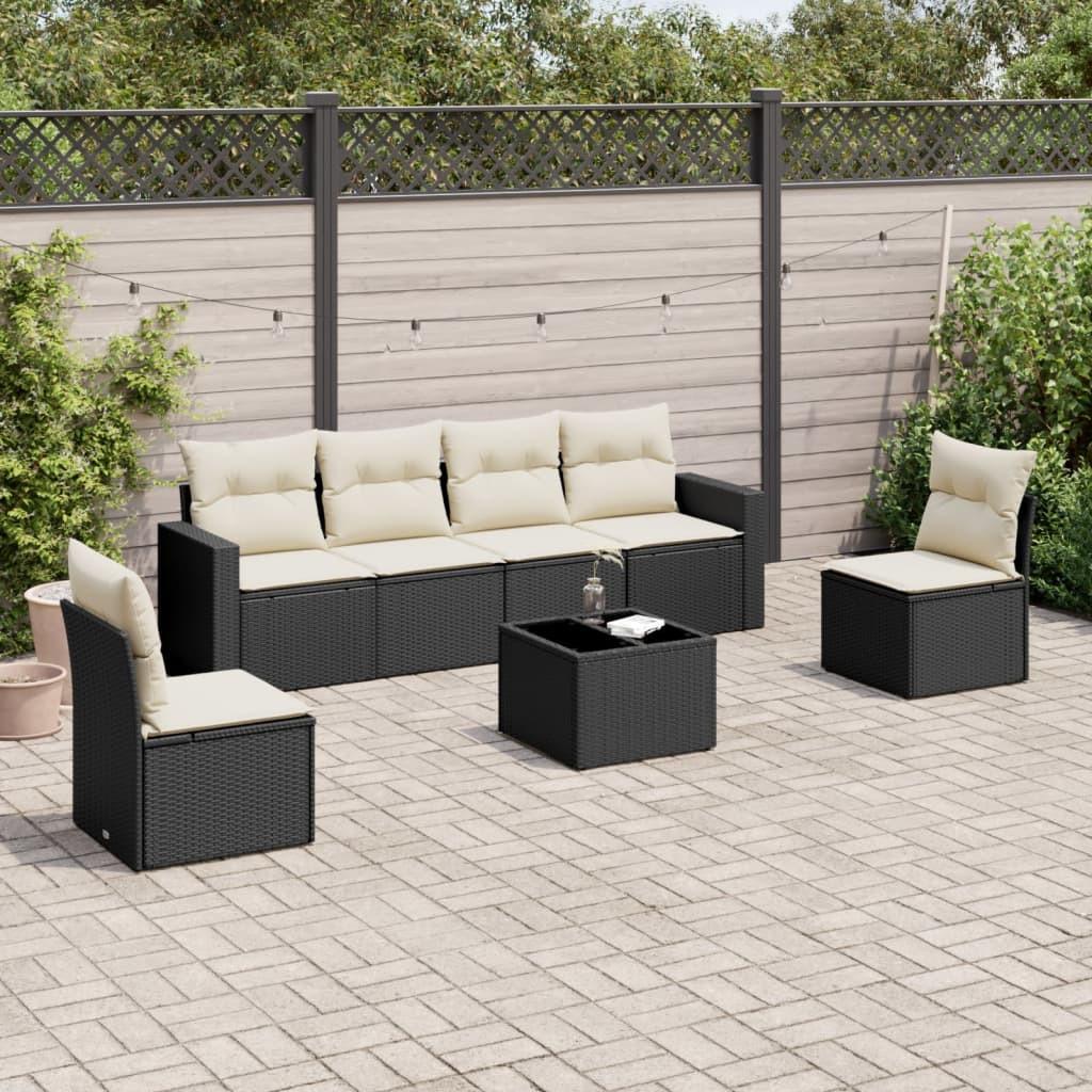 VidaXL set divano da giardino Polirattan  