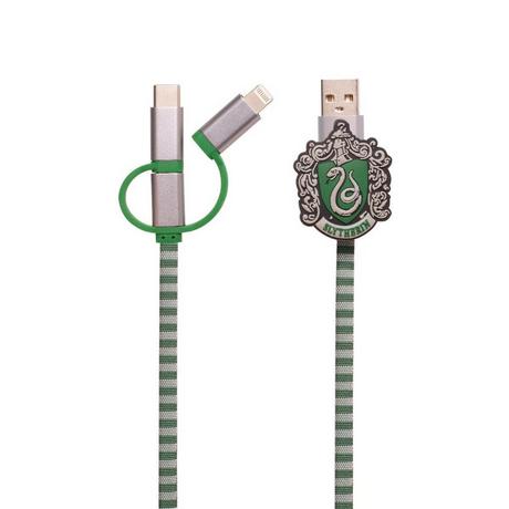 PowerSquad  Ladekabel 3in1 Hogwarts Syltherin 