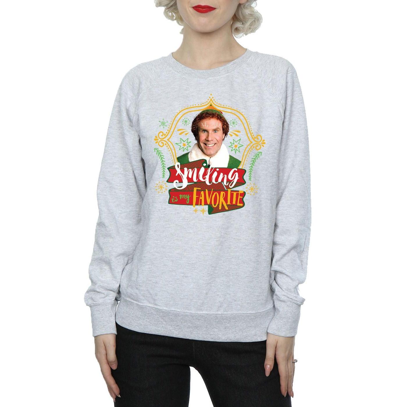Elf Smiling Is My Favorite Sweatshirt  