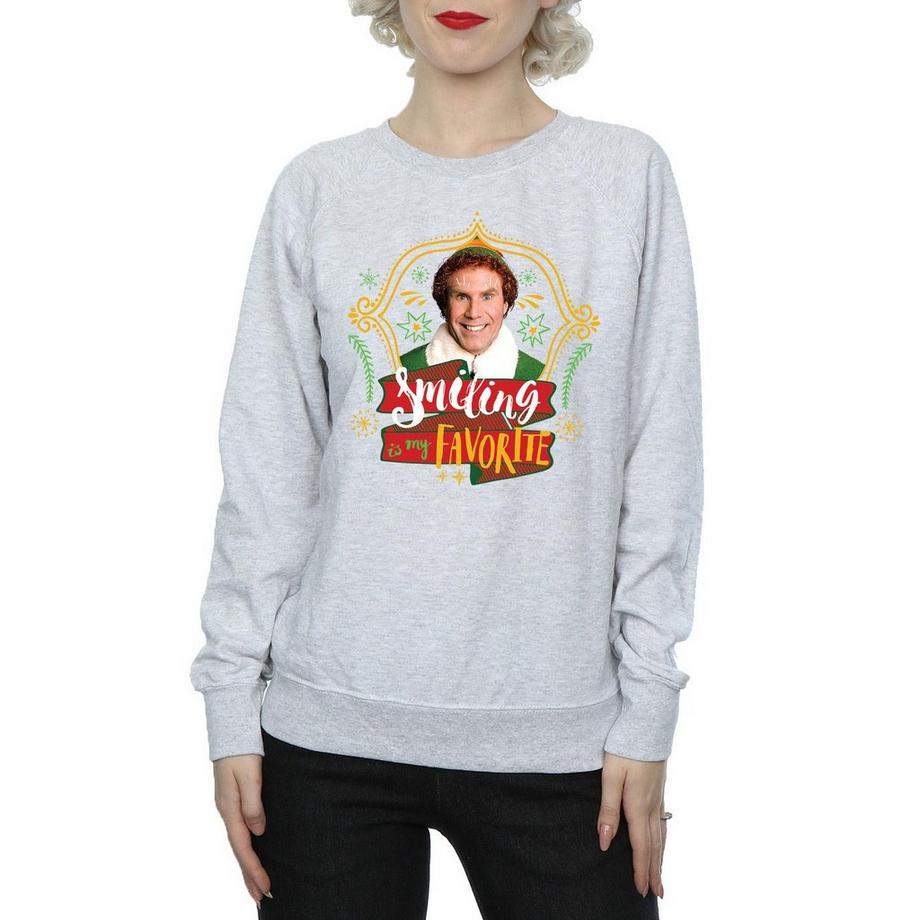 Elf Smiling Is My Favorite Sweatshirt  