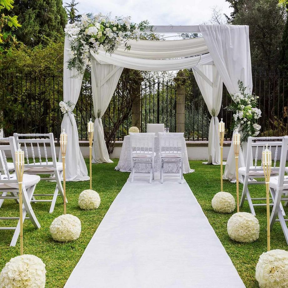 B2X Torches de jardin en bambou, lot de 16  