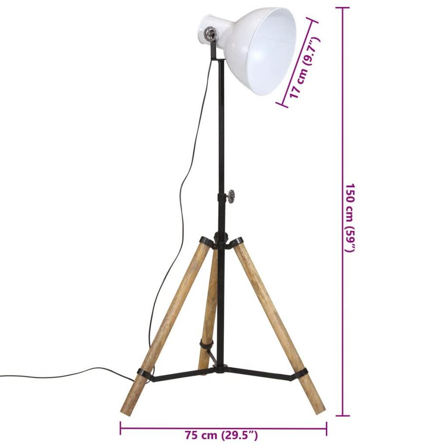 VidaXL Lampadaire fer  