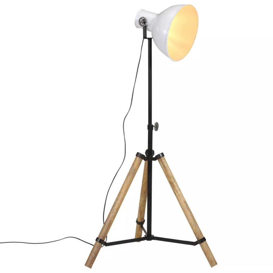 VidaXL – Stehlampe eisen, 60 cm, Weiss