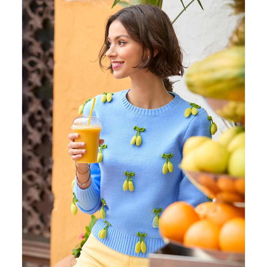 Joe Browns Gilet Tricot Citron 3D  