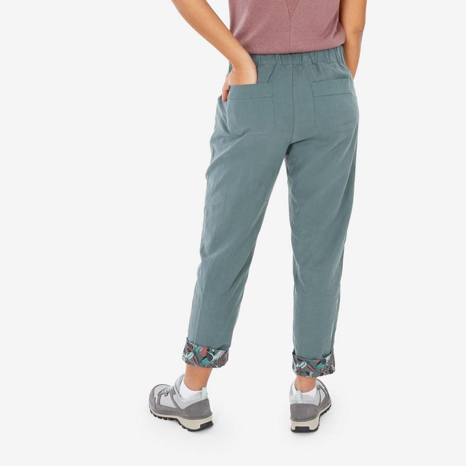 QUECHUA  Pantaloni da trekking donna lino - NH500 