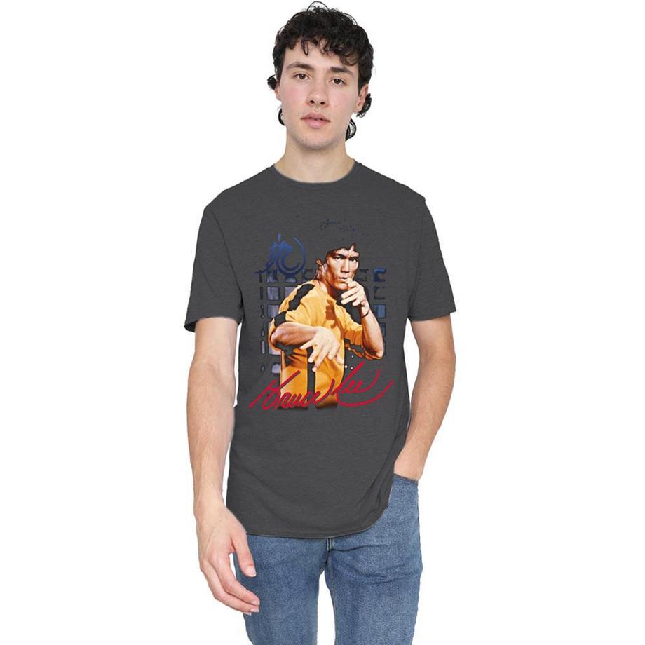 Bruce Lee T-Shirt Graphique Jumpsuit Jaune  