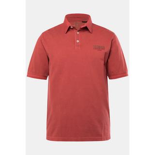 JP1880 Halbarm Print Poloshirt Vintage Look  
