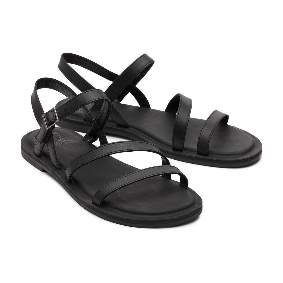 TOMS Kira Leder Riemchensandalen  