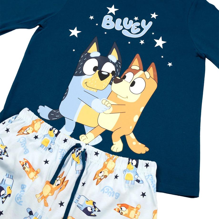 Bluey  Family Schlafanzug Mit Langer Hose 